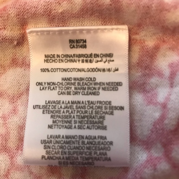 BCBG pink and cream cotton cardigan size xs - Picture 6 of 6